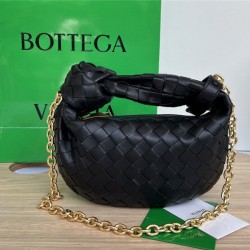 bottega veneta jodie with chain bag black