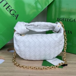 bottega veneta jodie with chain bag white