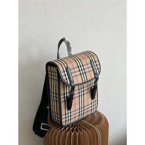 burberry check backpack