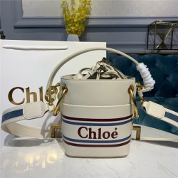 chloe roy bucket bag white