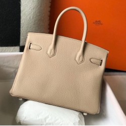 Hermes Birkin 35cm Bag In Trench Clemence Leather GHW