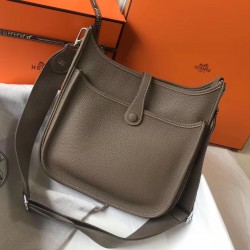 Hermes Evelyne III 29 PM Bag In Taupe Clemence Leather