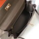  Hermes Kelly 28cm Bag In Taupe Grey Clemence Leather GHW