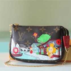 Louis Vuitton mini pochette accessoires clutch bag 15.5×10.5x4cm