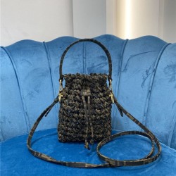 fendi drawstring bag weave